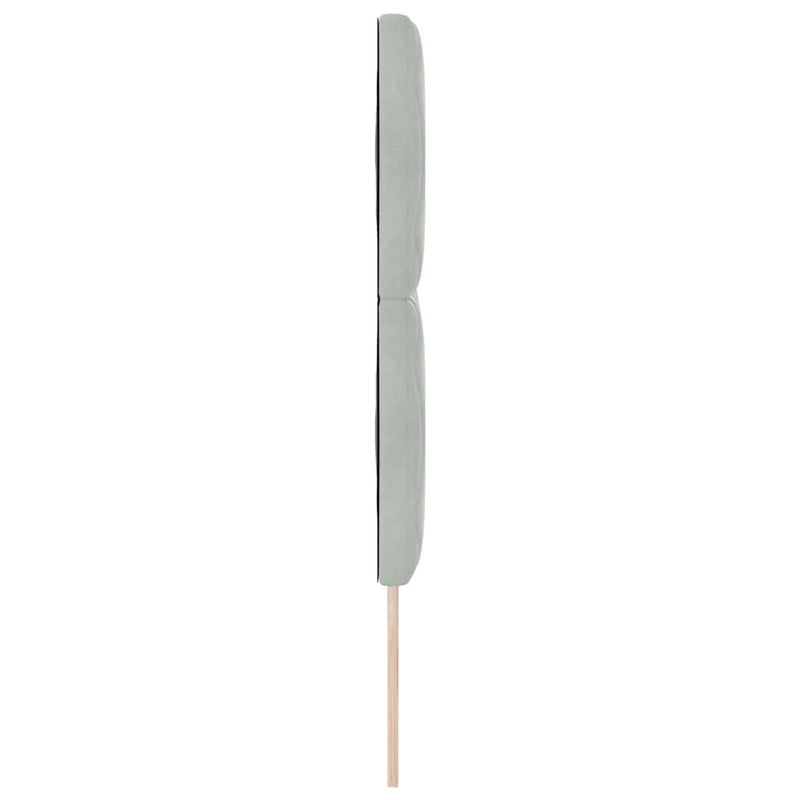 vidaXL Fejtámla Falra szerelhető Világosszürke 144 cm Bársony