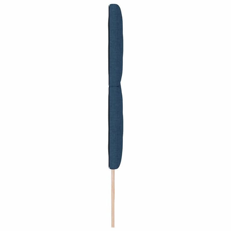 vidaXL Textil Fejtámla Geometrikus fejtámlával Sötétkék 180 cm szövet