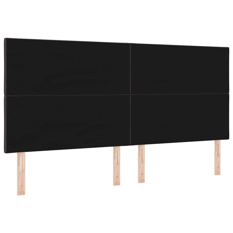 vidaXL Textil Fejtámla Geometrikus sötétbarna 200 cm szövet