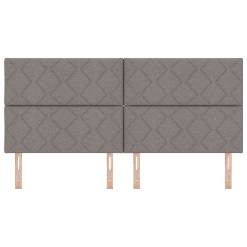 vidaXL Textil Fejtámla Geometrikus fejtámlával Tópszínű 200 cm szövet