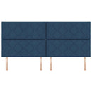 vidaXL Fejtámla fejtámlával Kék 200 cm Műbőr