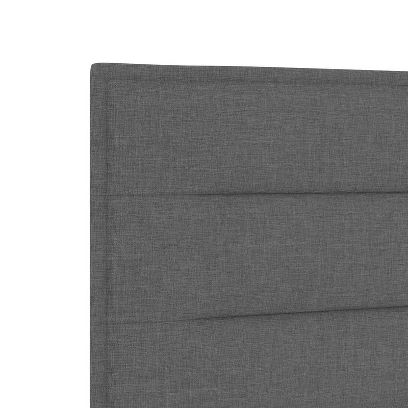 vidaXL LED ágytámla LED -es lámpákkal Sötétszürke 80 cm szövet