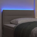 vidaXL LED ágytámla LED szalagokkal fejtámlával Tópszínű 80 cm szövet