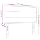 vidaXL LED ágytámla LED szalagokkal fejtámlával Tópszínű 80 cm szövet