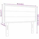 vidaXL LED ágytámla LED szalagokkal Világosszürke 90 cm szövet