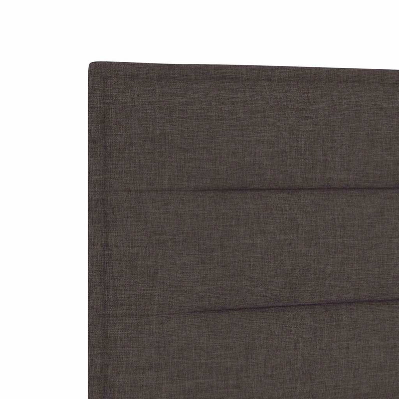 vidaXL LED ágytámla LED -es lámpákkal sötétbarna 90 cm szövet