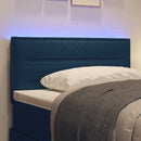 vidaXL LED ágytámla LED szalagokkal fejtámlával Kék 100 cm szövet