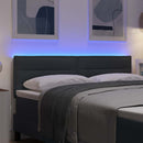 vidaXL LED ágytámla LED szalagokkal Sötétszürke 160 cm szövet