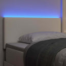vidaXL LED ágytámla LED szalagokkal Krém 80 cm Bársonyos szövet