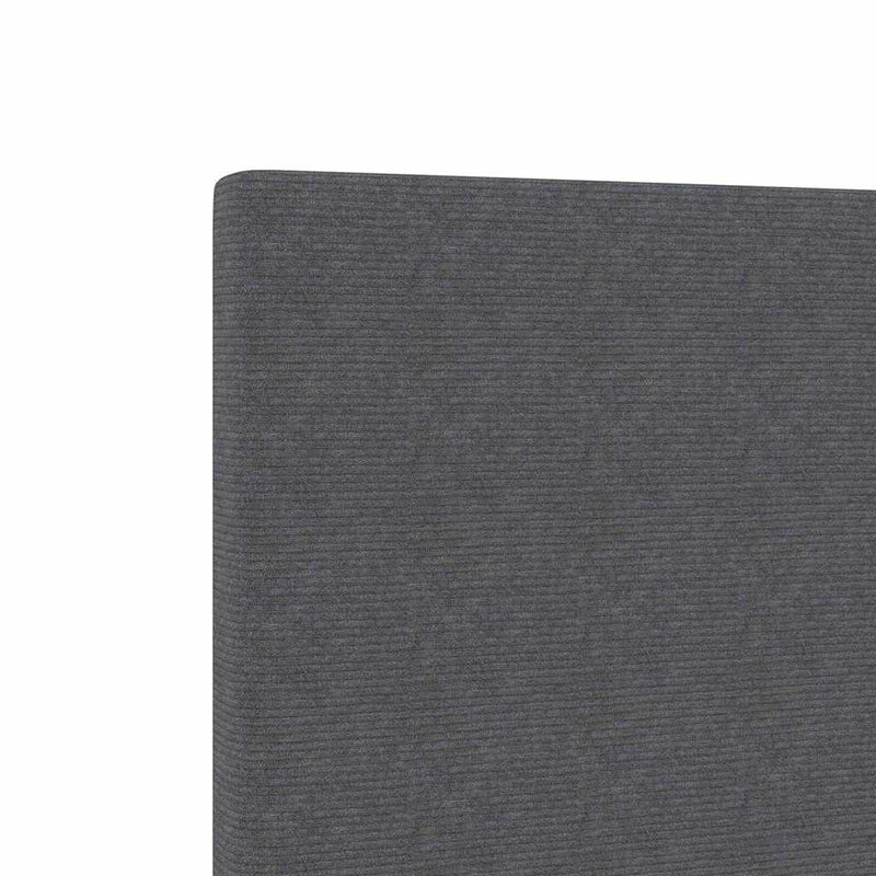 vidaXL LED ágytámla LED -es lámpákkal Sötétszürke 90 cm szövet