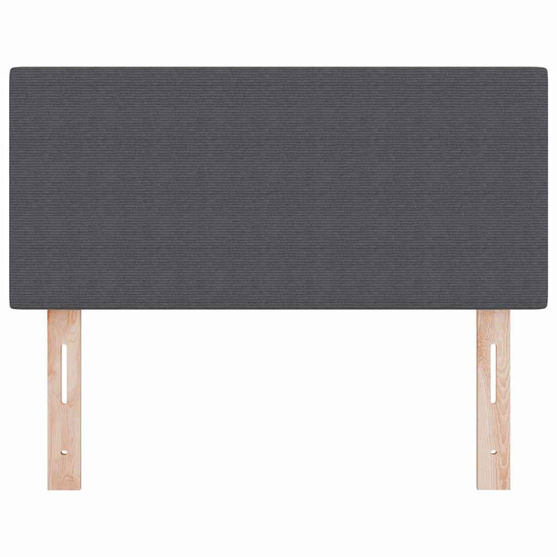 vidaXL LED ágytámla LED -es lámpákkal Sötétszürke 90 cm szövet