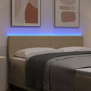 vidaXL LED ágytámla fejtámlával Szürke zöld 160 cm Bársonyos szövet