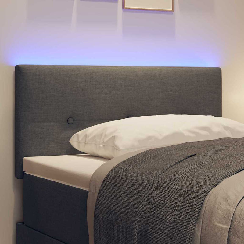 vidaXL LED Fejtámla LED -es lámpákkal Sötétszürke 80 cm szövet