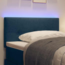 vidaXL LED ágytámla LED szalagokkal fejtámlával Kék 80 cm szövet