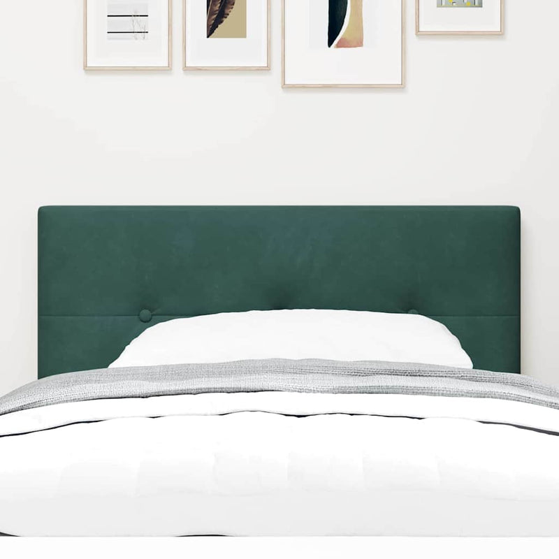 vidaXL Fejtámla LED -es lámpákkal fejtámlával Zöld 80 cm Bársony