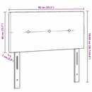 vidaXL LED ágytámla LED szalagokkal fejtámlával Krém 90 cm szövet