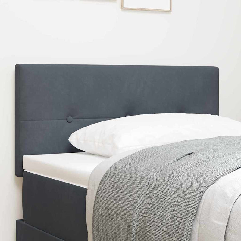 vidaXL Fejtámla LED -es lámpákkal fejtámlával Szürke 100 cm Bársony