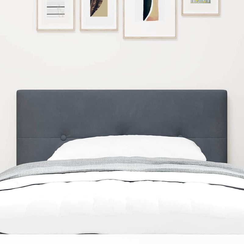 vidaXL Fejtámla LED -es lámpákkal fejtámlával Szürke 100 cm Bársony