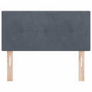 vidaXL LED ágytámla LED -es lámpákkal Szürke 100 cm Poliészter