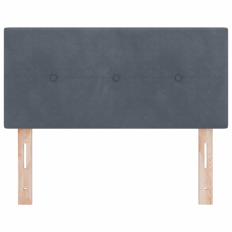vidaXL Fejtámla LED -es lámpákkal fejtámlával Szürke 100 cm Bársony