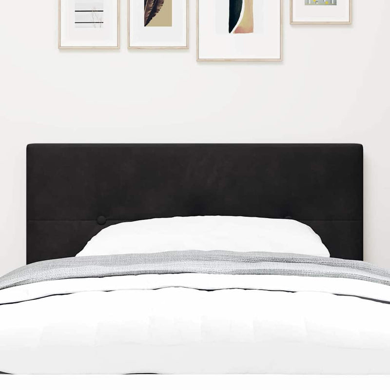 vidaXL Fejtámla LED -es lámpákkal fejtámlával Fekete 100 cm Bársony