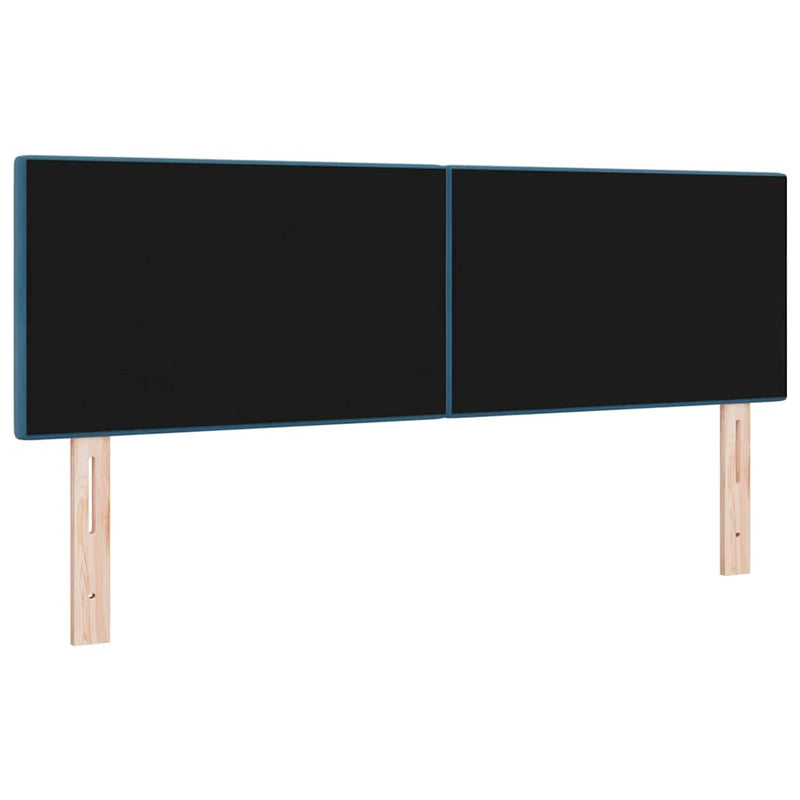 vidaXL Fejtámla LED -es lámpákkal fejtámlával Kék 72 cm Bársony