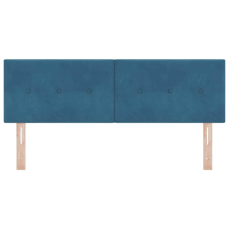 vidaXL Fejtámla LED -es lámpákkal fejtámlával Kék 72 cm Bársony
