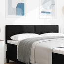 vidaXL LED ágytámla LED szalagokkal fejtámlával Fekete 160 cm szövet