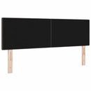 vidaXL LED ágytámla LED szalagokkal Sötét Barna 160 cm szövet