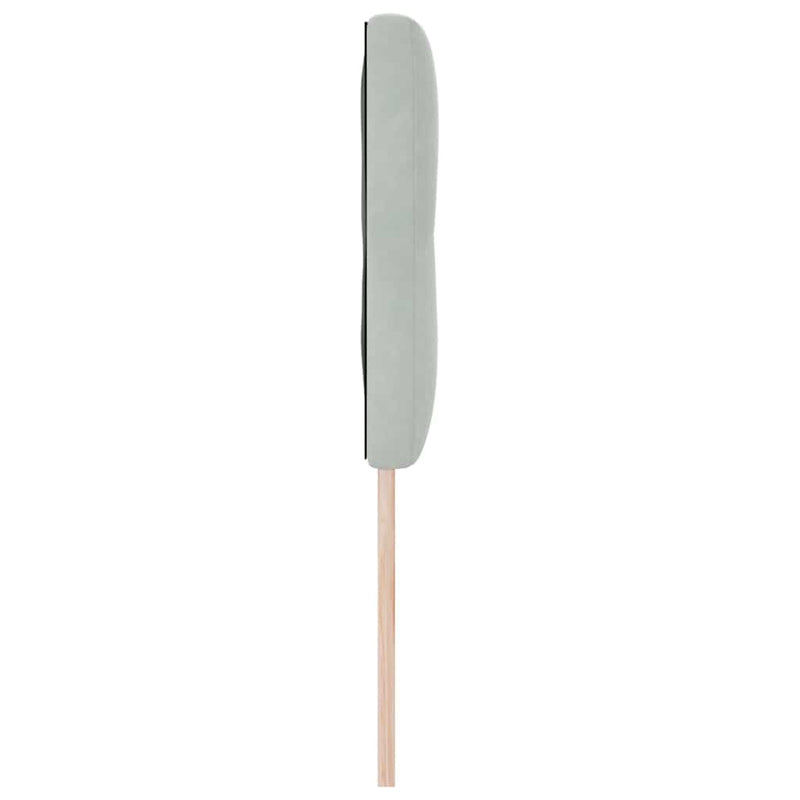 vidaXL Fejtámla LED -es lámpákkal Világosszürke 80 cm Bársony