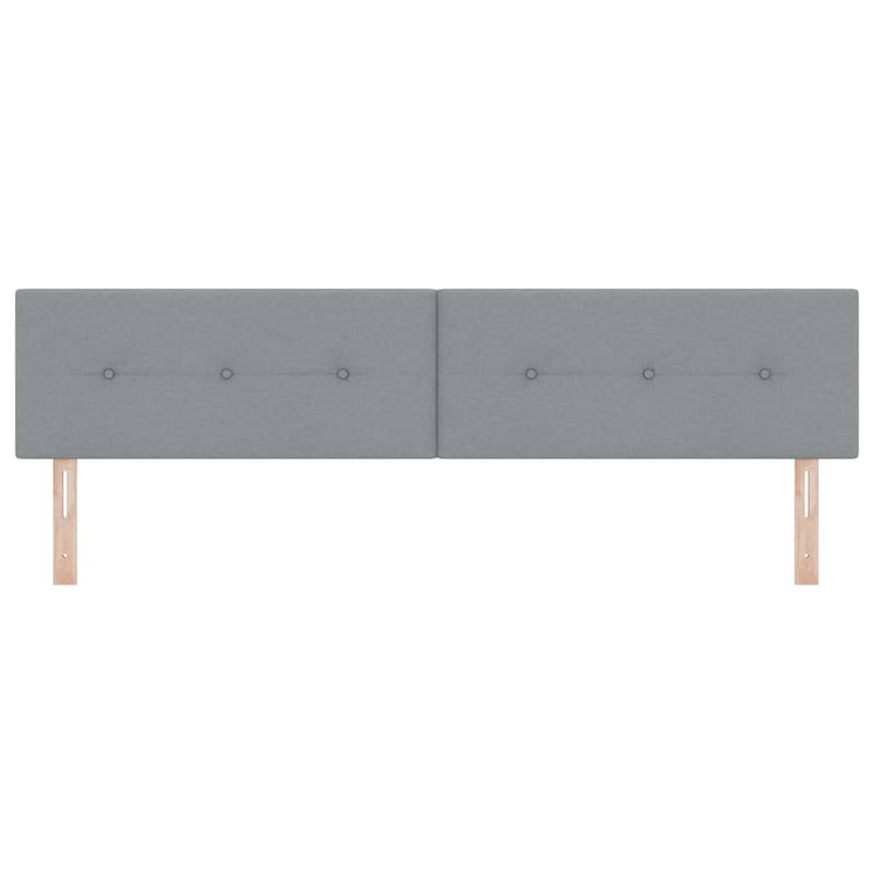 vidaXL LED Fejtámla LED -es lámpákkal Világosszürke 200 cm szövet