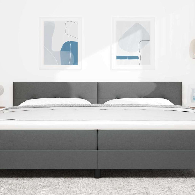vidaXL LED Fejtámla LED -es lámpákkal Sötétszürke 200 cm szövet