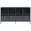 vidaXL antracit hidegen hengerelt acél tálalószekrény 135x39x73,5 cm