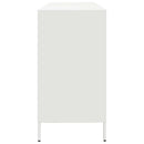 vidaXL fehér hidegen hengerelt acél tálalószekrény 135x39x73,5 cm