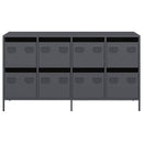 vidaXL antracit hidegen hengerelt acél tálalószekrény 135x39x73,5 cm