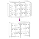 vidaXL fekete hidegen hengerelt acél tálalószekrény 135x39x103,5 cm