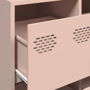 vidaXL rózsaszín hidegen hengerelt acél tálalószekrény 135x39x103,5 cm