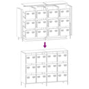 vidaXL rózsaszín hidegen hengerelt acél tálalószekrény 135x39x103,5 cm