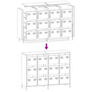 vidaXL antracit hidegen hengerelt acél tálalószekrény 135x39x103,5 cm