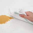 vidaXL 50 db fehér tisztító kendők zöld csíkokkal 50 x 60 cm