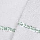 vidaXL 50 db fehér tisztító kendők zöld csíkokkal 50 x 60 cm