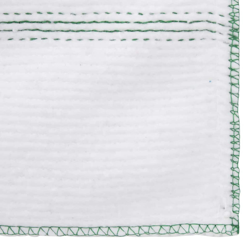 vidaXL 50 db fehér tisztító kendők zöld csíkokkal 50 x 60 cm