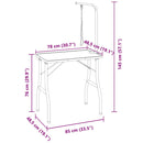 vidaXL állítható fürdető kozmetikai asztal kutyáknak macskáknak