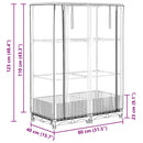 vidaXL rattan megjelenésű magaságyás melegháztakaróval 80x40x123 cm