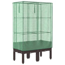 vidaXL rattan megjelenésű magaságyás melegháztakaróval 80x40x140 cm