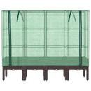 vidaXL rattan megjelenésű magaságyás melegháztakaróval 160x40x140 cm