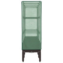 vidaXL rattan megjelenésű magaságyás melegháztakaróval 160x40x140 cm