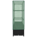 vidaXL rattan hatású magaságyás üvegháztakaróval 160 x 40 x 138 cm