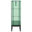 vidaXL rattan megjelenésű magaságyás melegháztakaróval 40x40x140 cm