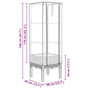 vidaXL rattan megjelenésű magaságyás melegháztakaróval 40x40x140 cm